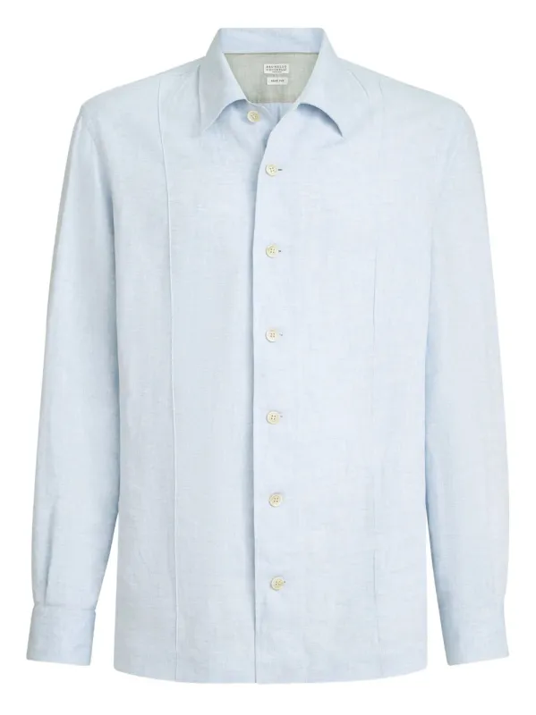 Linen And Cotton Blend Shirt sold by Wanan Luxury