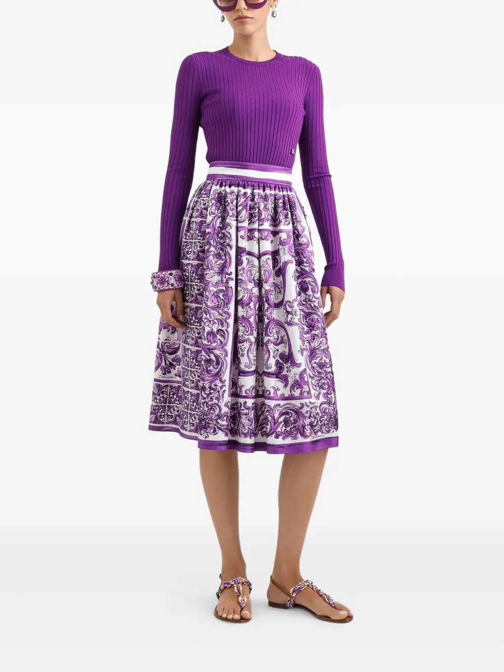 Silk Midi Skirt sold by Wanan Luxury product image thumbnail 2