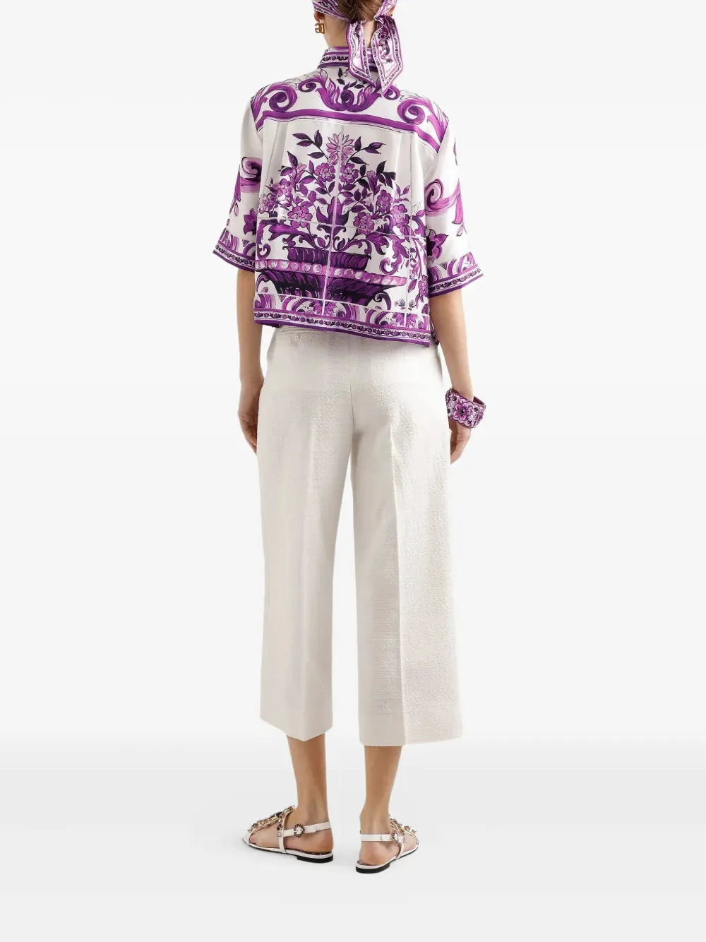 Majolica Print Shirt sold by Wanan Luxury product image thumbnail 4