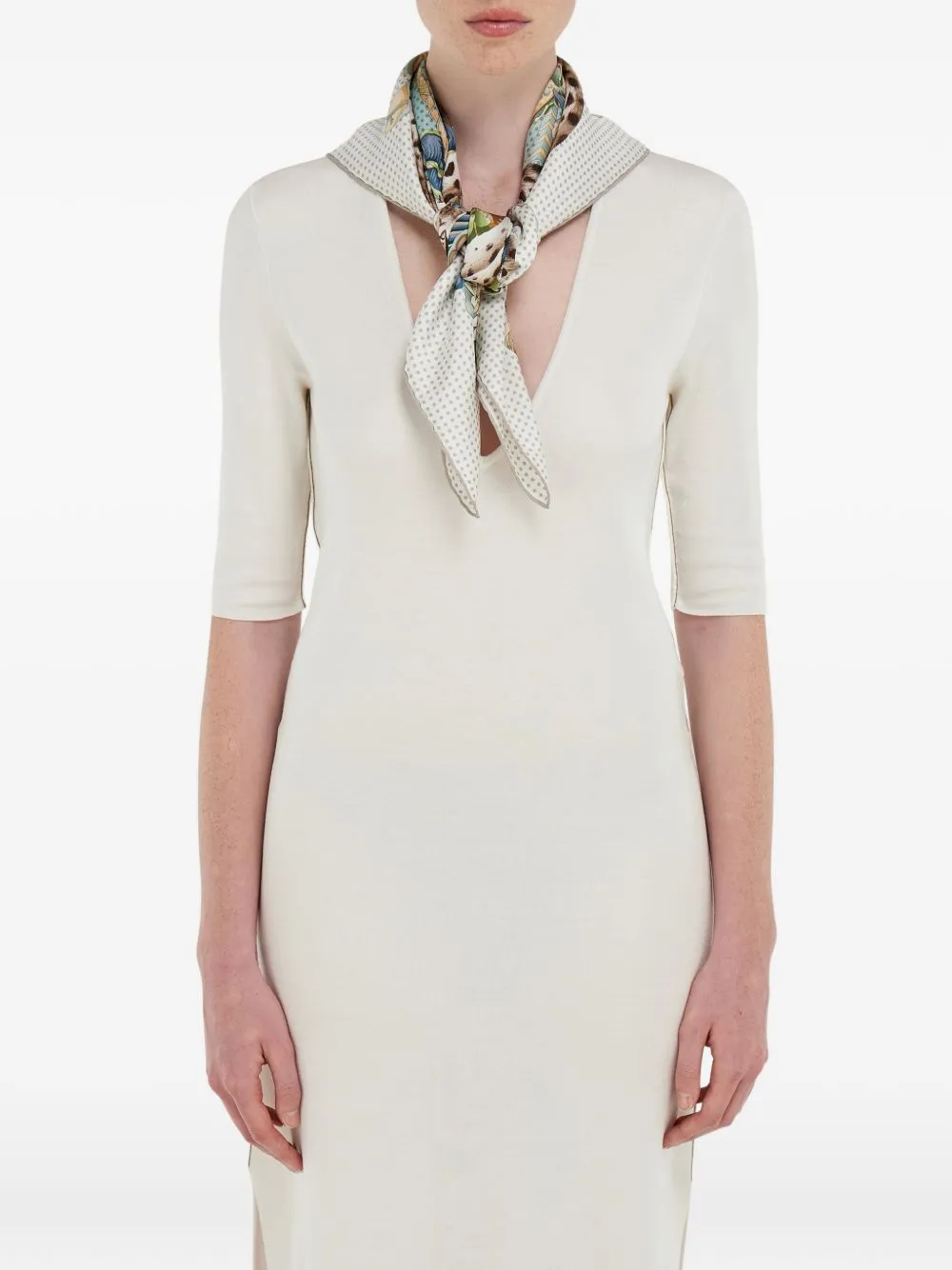 Printed Silk Foulard sold by Wanan Luxury product image thumbnail 4