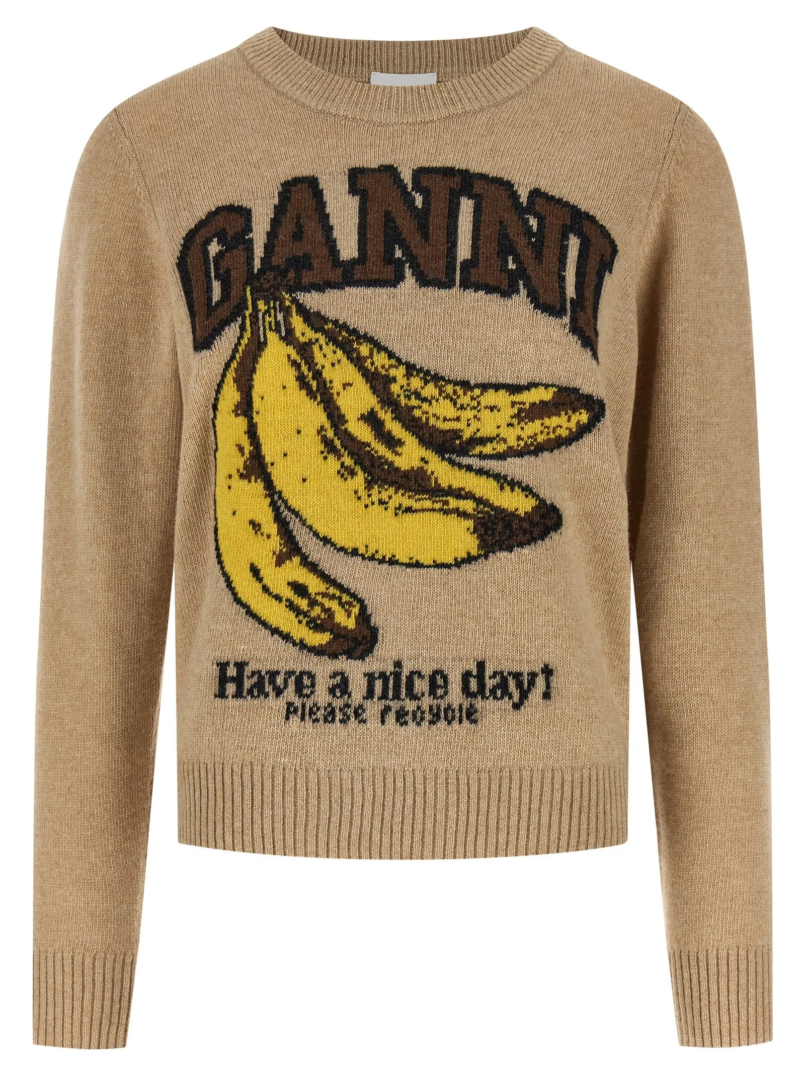 Banane Sweaters And Cardigans Beige sold by Wanan Luxury