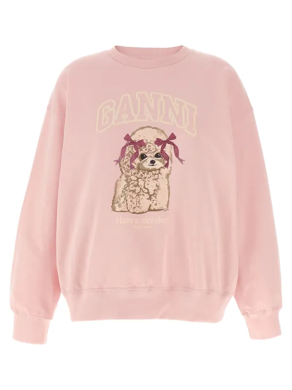 Front Print Sweatshirt Pink sold by Wanan Luxury