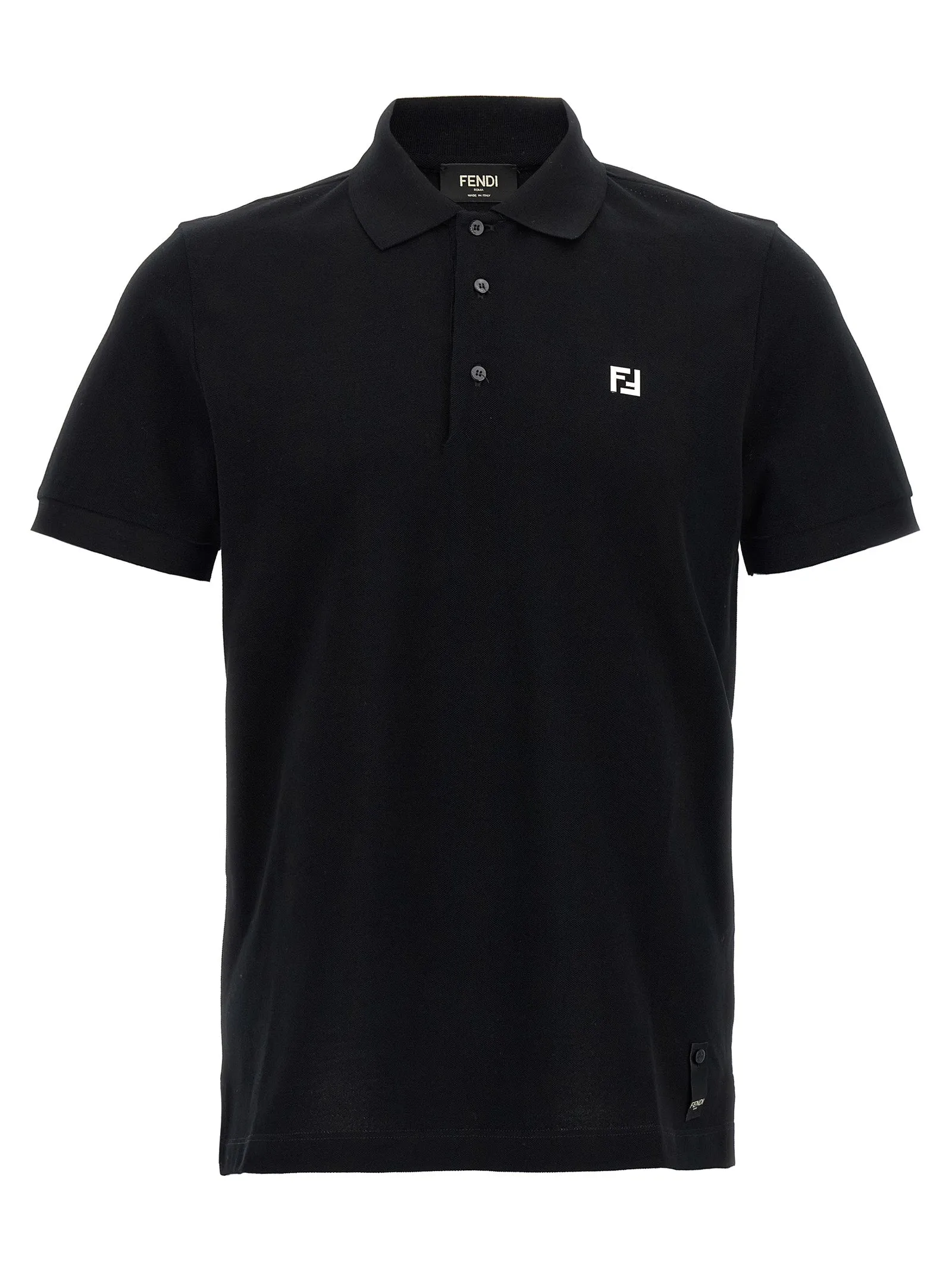 Ff Metallic Logo Shirt Polo Black sold by Wanan Luxury