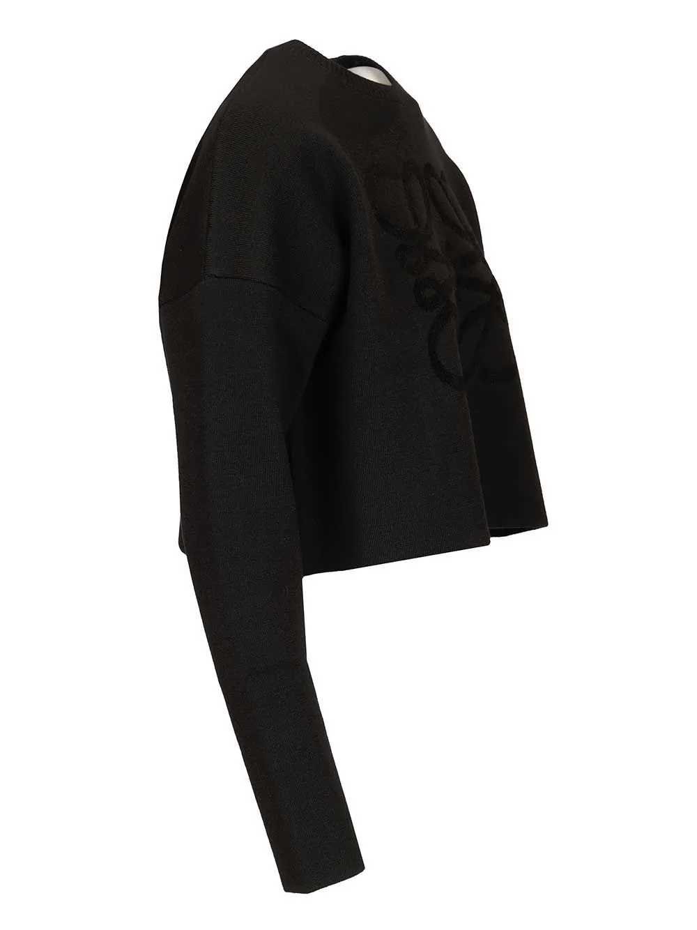 Wool Blend Sweater Sweatshirts Black sold by Wanan Luxury product image thumbnail 3