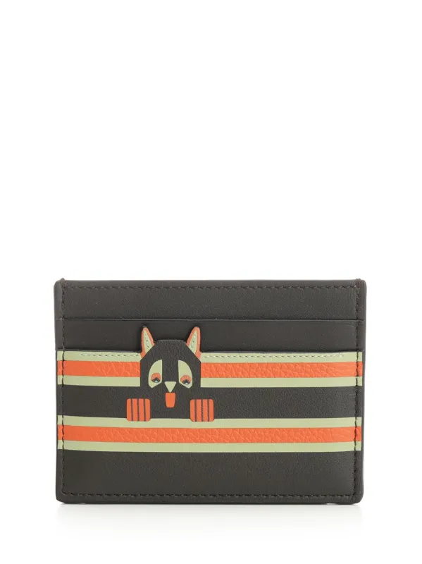 Futurist Cat Card Holder Wallets Multicolor sold by Wanan Luxury