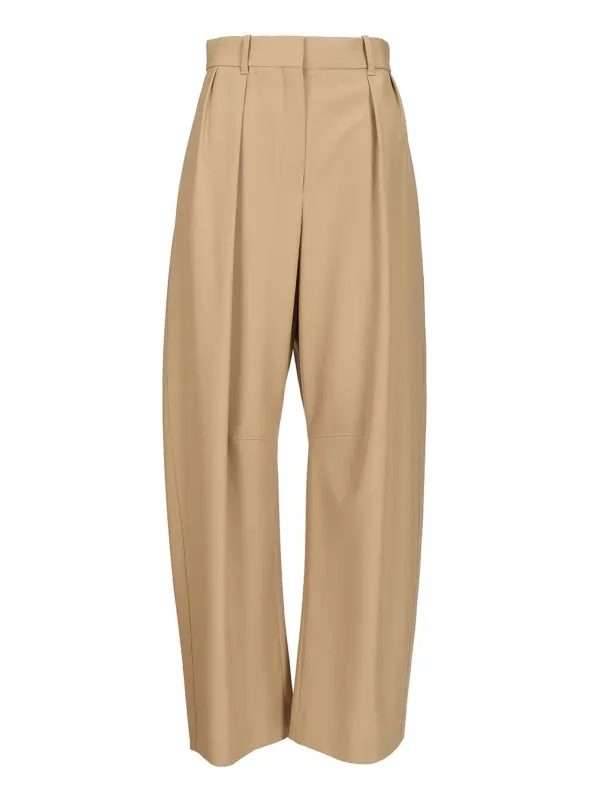 Barrel Trousers Beige sold by Wanan Luxury