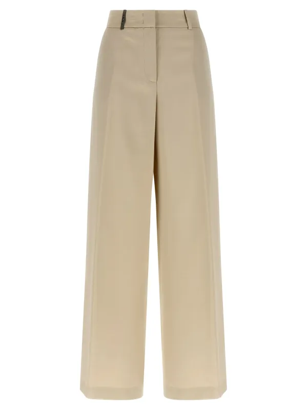 Palazzo Pants Beige sold by Wanan Luxury