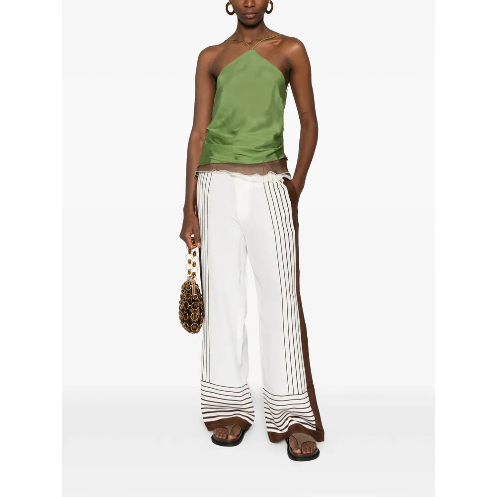 Pants White, Brown sold by Wanan Luxury product image thumbnail 3