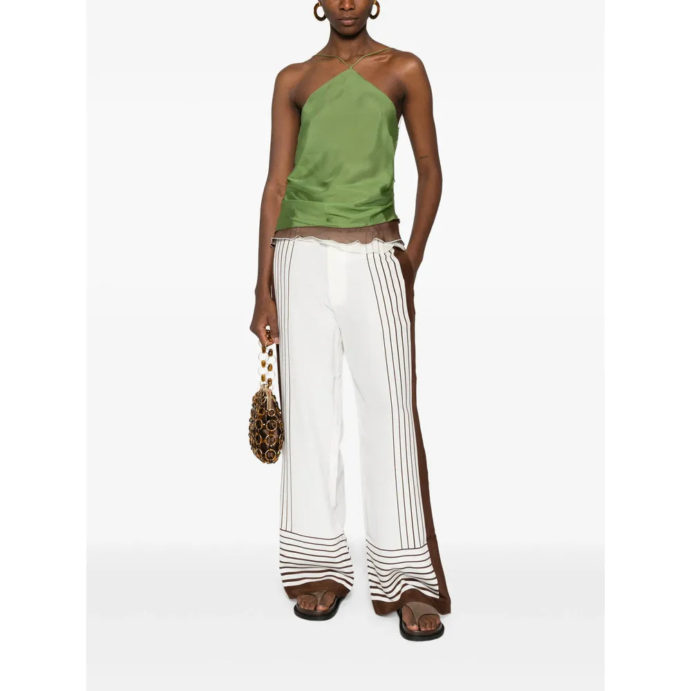 Pants White, Brown sold by Wanan Luxury product image thumbnail 4