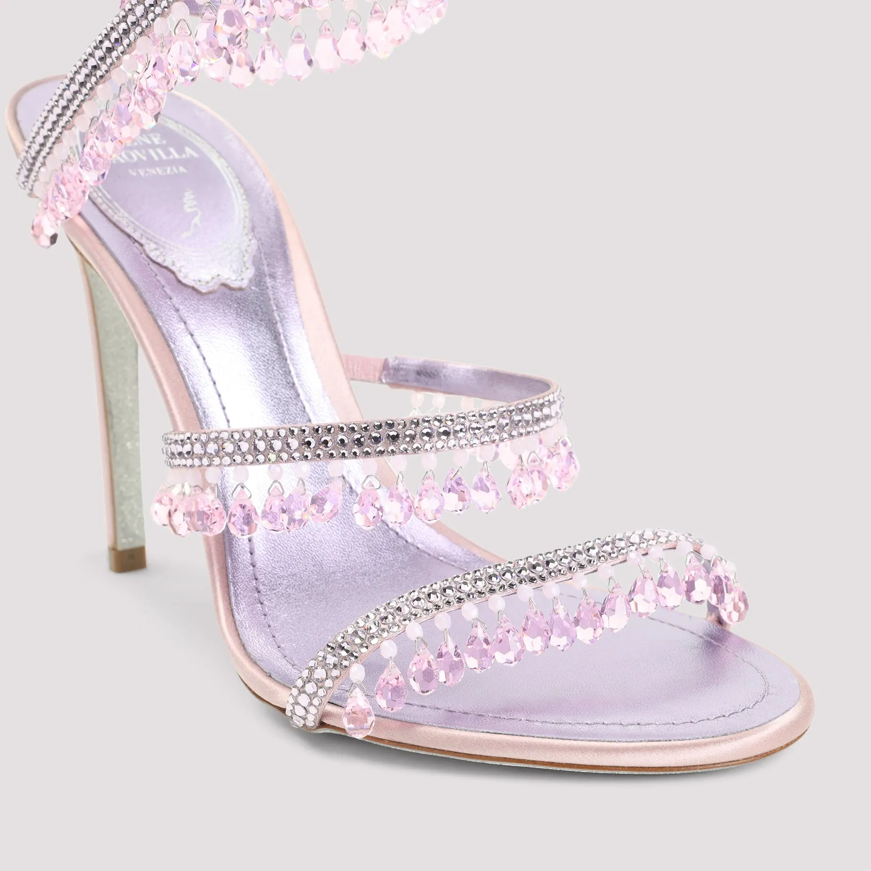 Sandals Pink & Purple sold by Wanan Luxury product image thumbnail 4