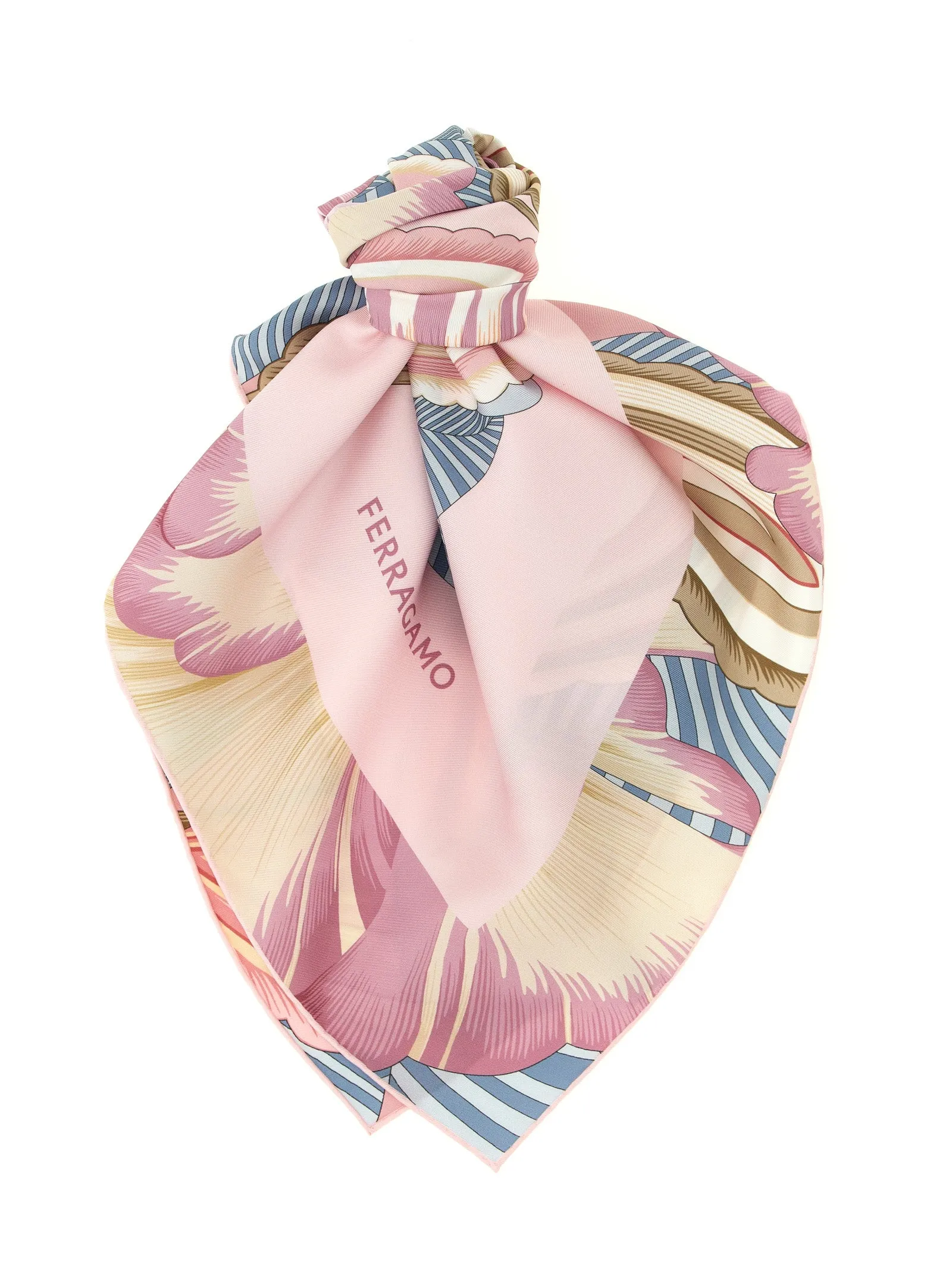 Brezza Scarves And Foulards Pink sold by Wanan Luxury