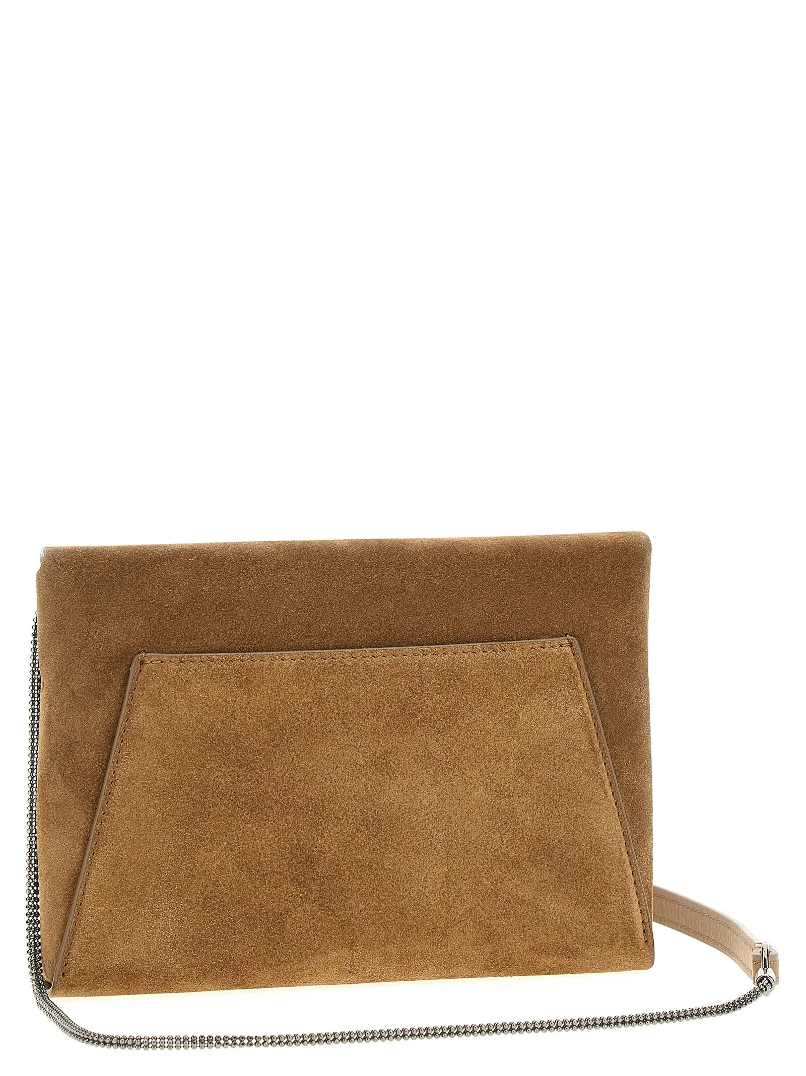 Monile Suede Bag Clutch Brown sold by Wanan Luxury product image thumbnail 2