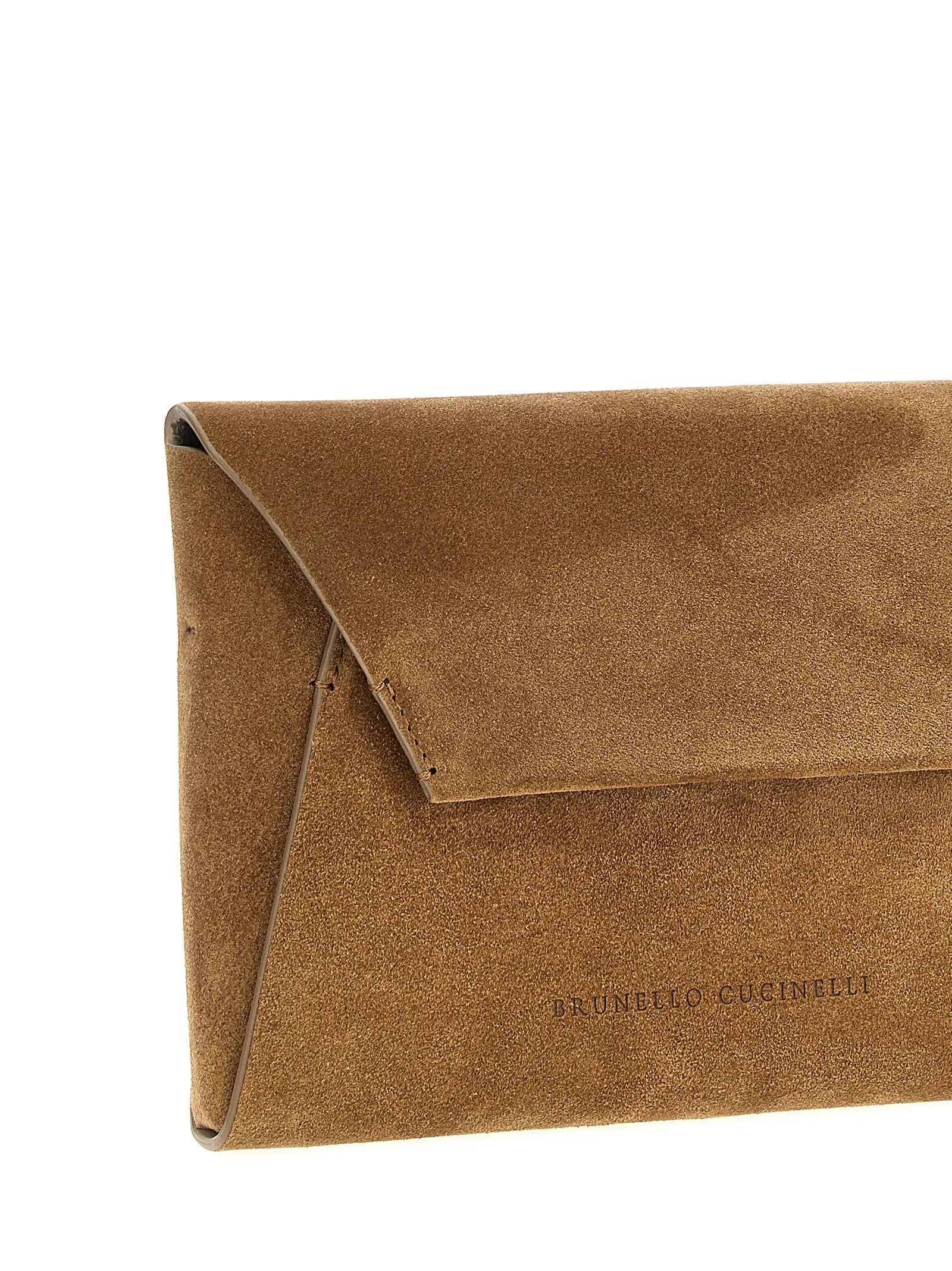 Monile Suede Bag Clutch Brown sold by Wanan Luxury product image thumbnail 3