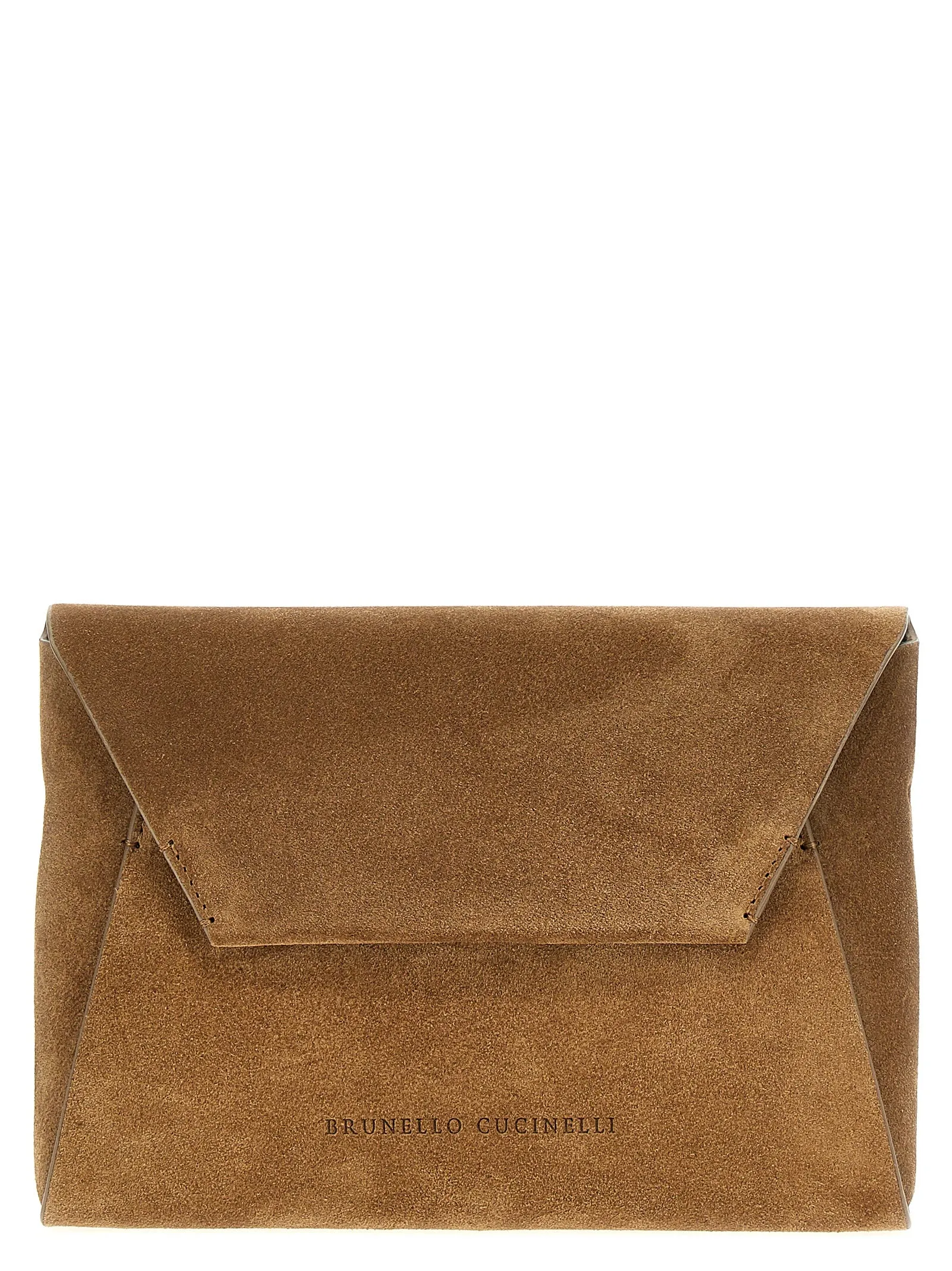 Monile Suede Bag Clutch Brown sold by Wanan Luxury