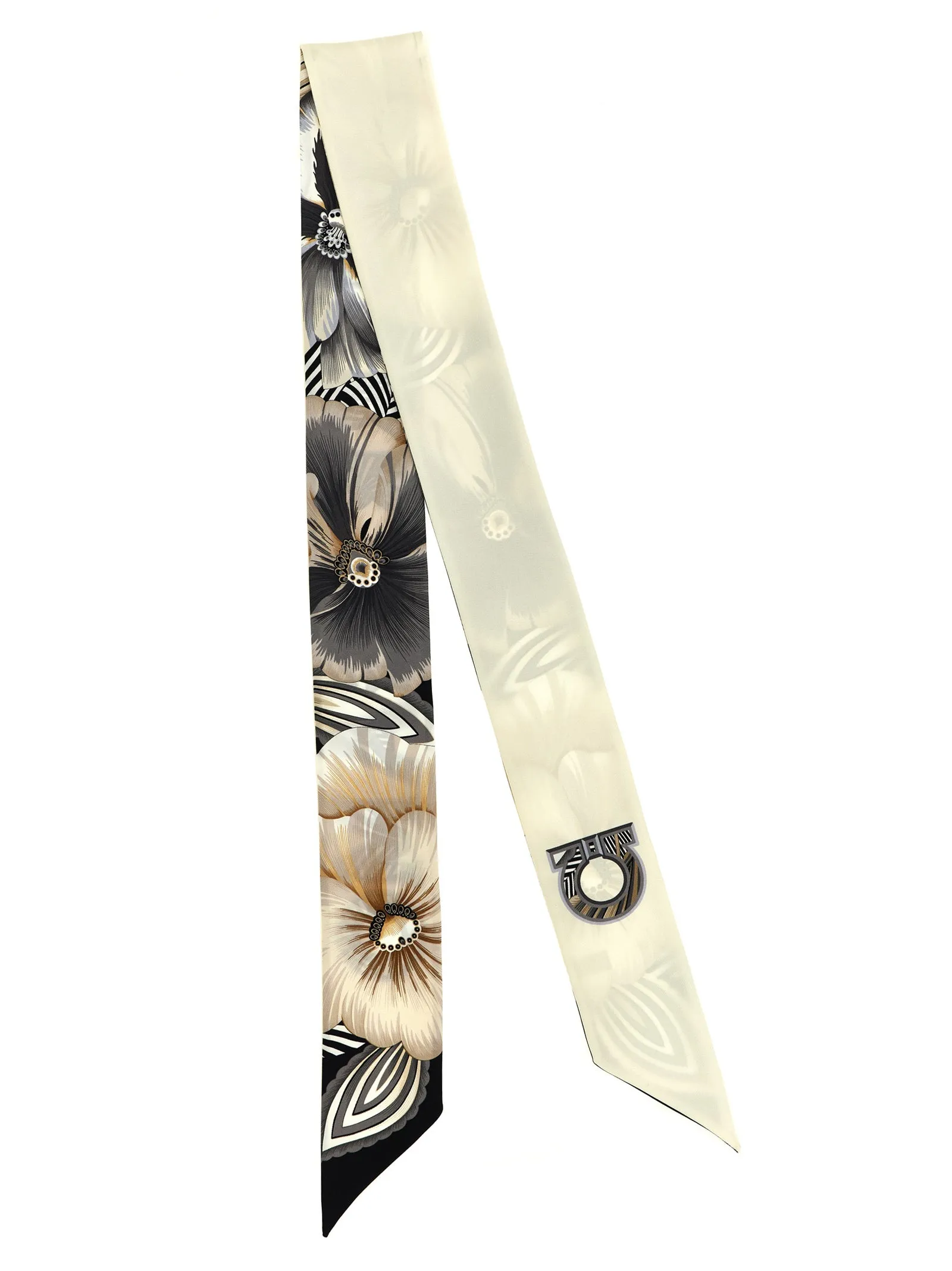 Brezza Scarves And Foulards White/Black sold by Wanan Luxury product image thumbnail 2