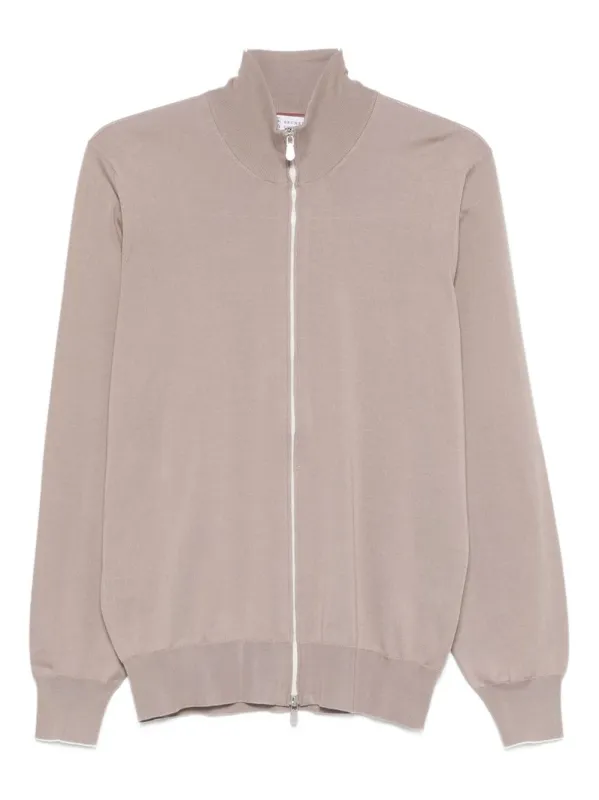 Cotton Zipped Cardigan sold by Wanan Luxury