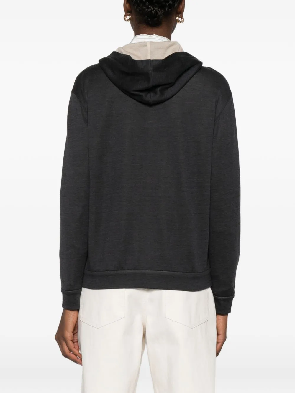 Cotton And Silk Blend Hoodie sold by Wanan Luxury product image thumbnail 3
