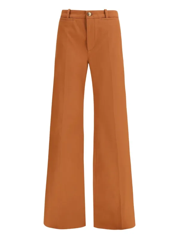 Canvas Wide-Leg Trousers sold by Wanan Luxury