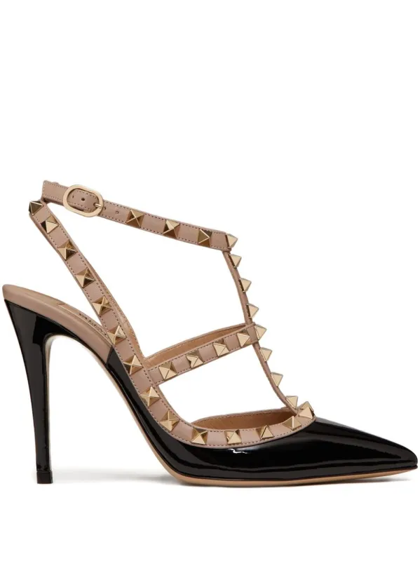 Rockstud Patent Leather Pumps sold by Wanan Luxury