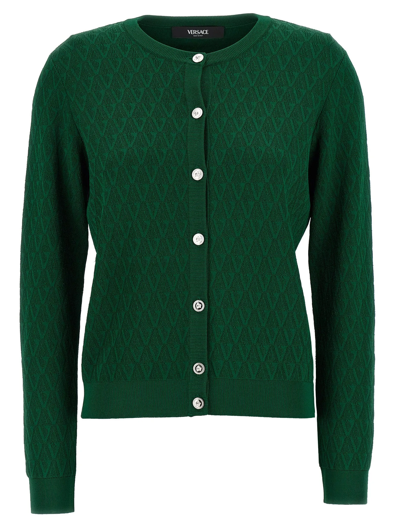Cardigan Pattern V Sweaters And Cardigans Green sold by Wanan Luxury