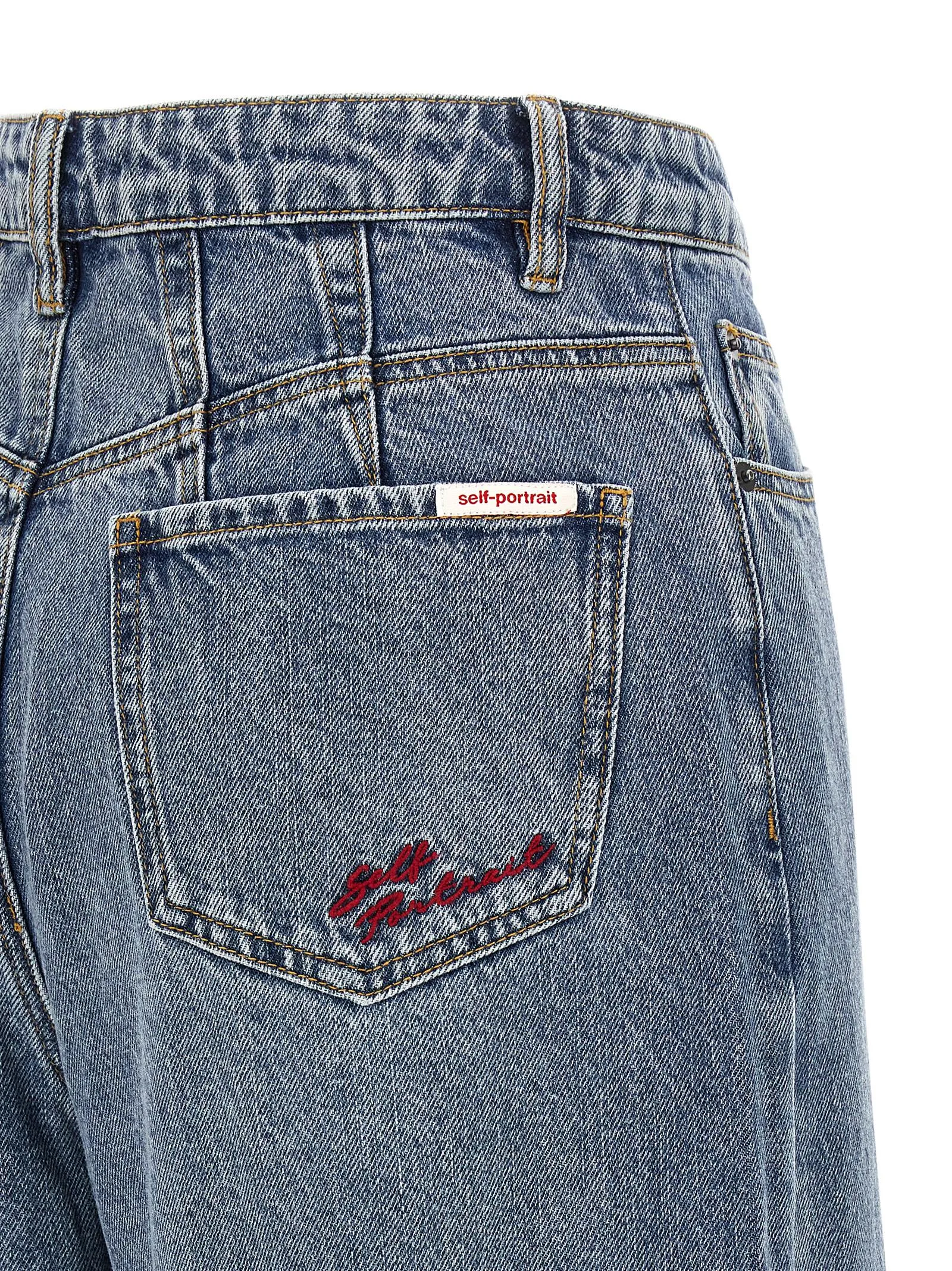 Blue Barrel Leg Jeans Blue sold by Wanan Luxury product image thumbnail 4