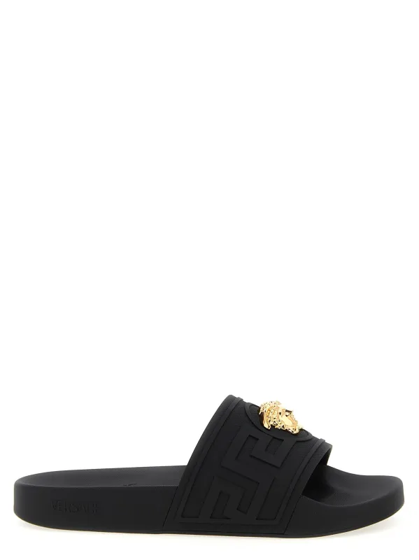 La Medusa Sandals Black sold by Wanan Luxury