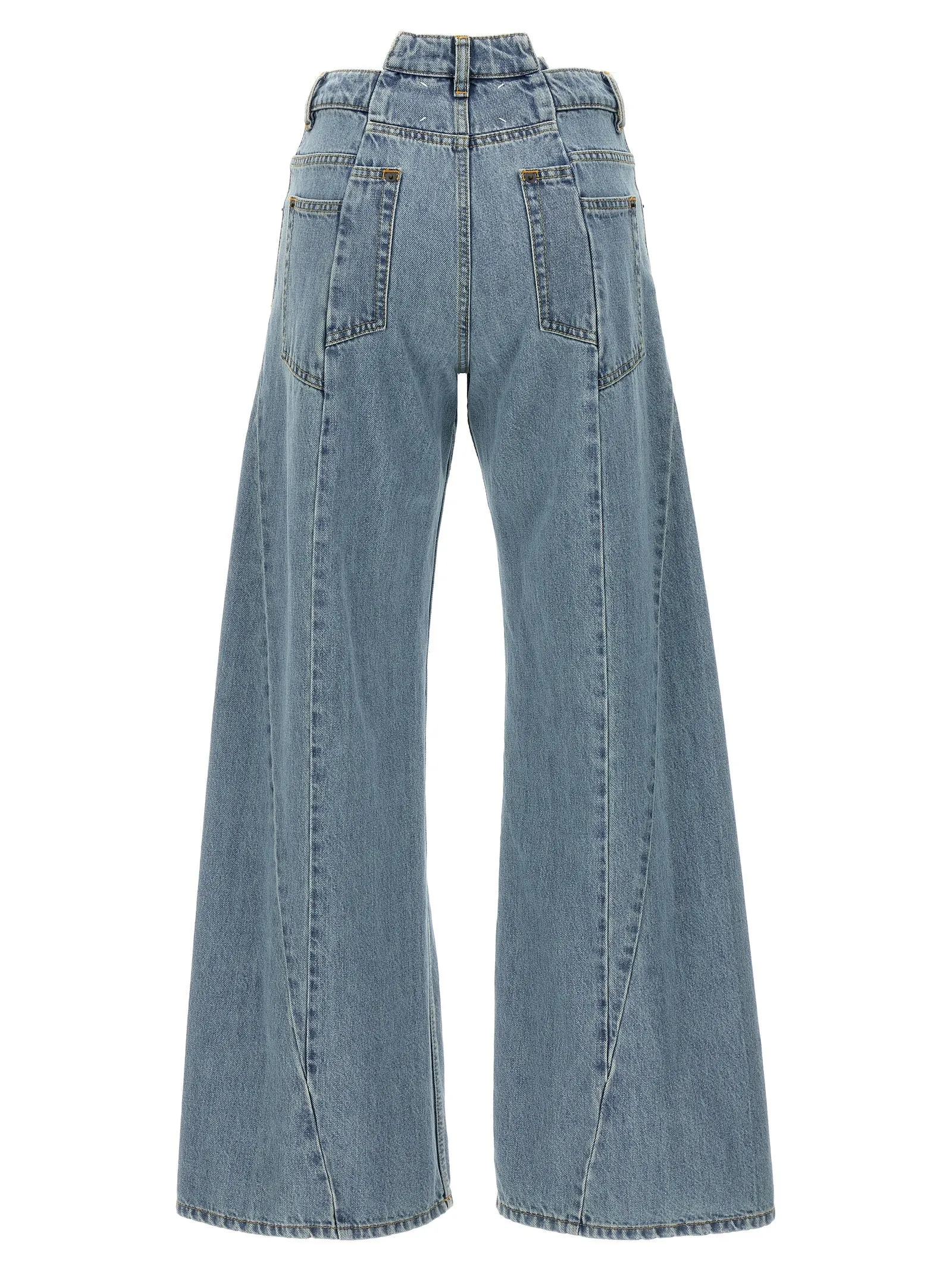 Asymmetrical Waist Jeans Light Blue sold by Wanan Luxury product image thumbnail 2