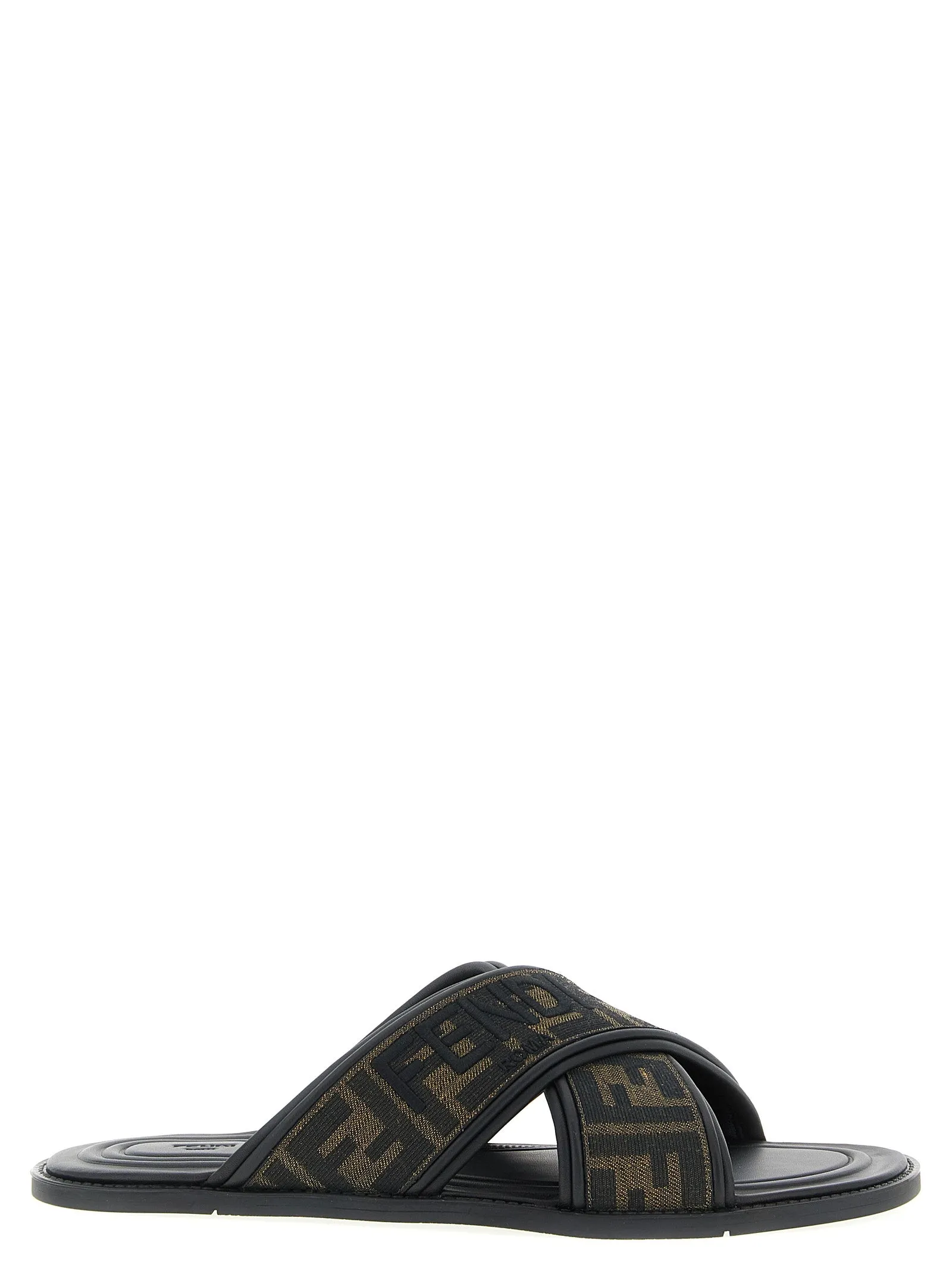 Logo Slides Sandals Black sold by Wanan Luxury