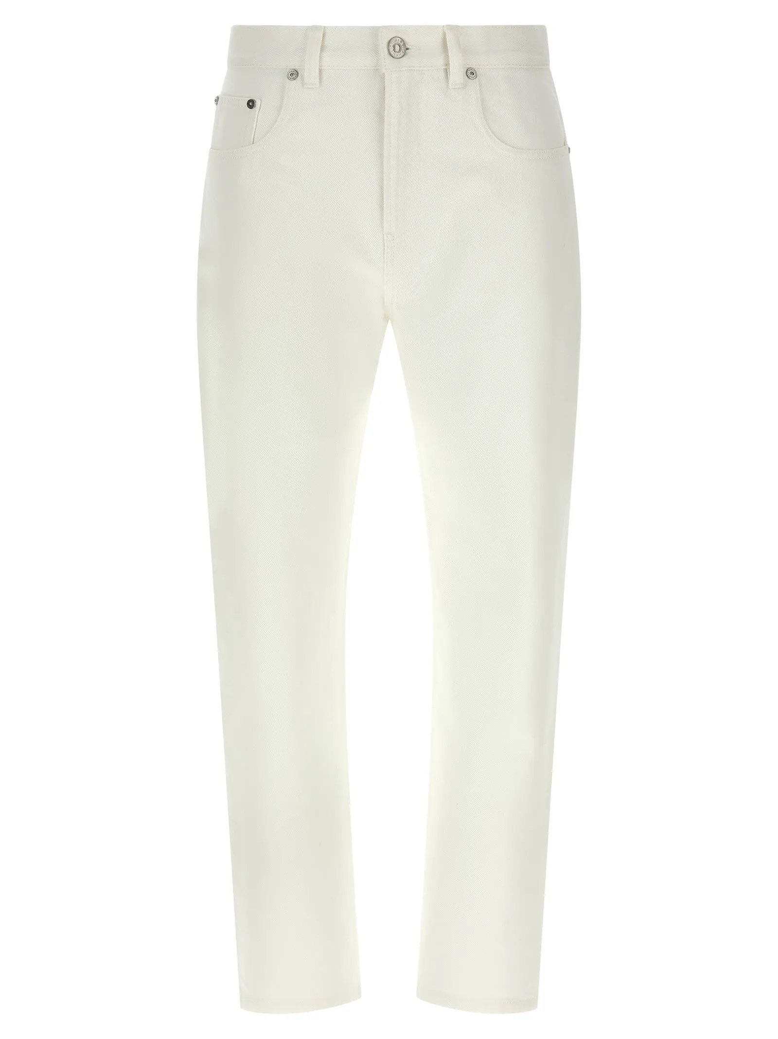 High Waist Jeans White sold by Wanan Luxury