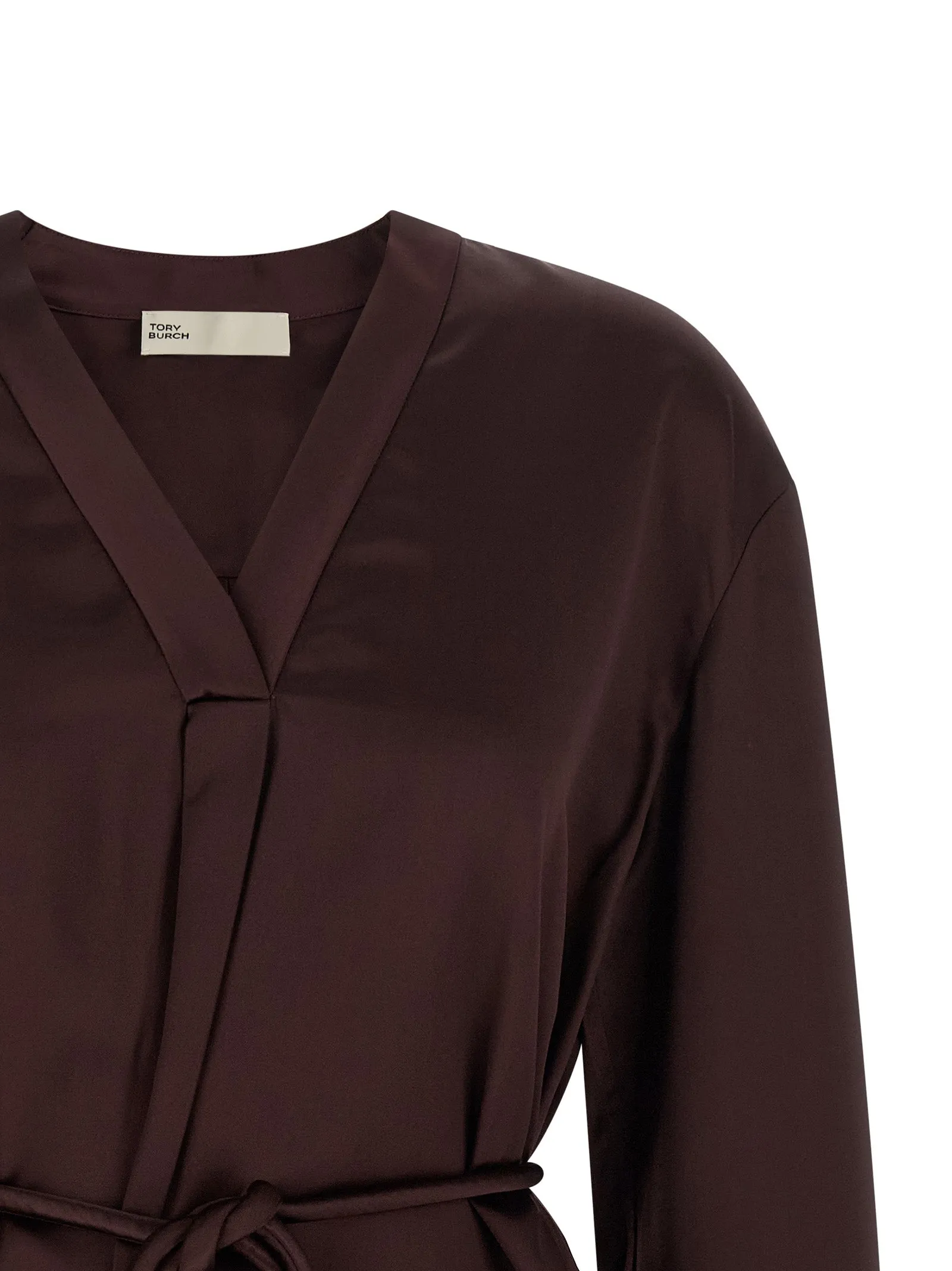 Satin Blouse Shirt And Blouse Bordeaux sold by Wanan Luxury product image thumbnail 3