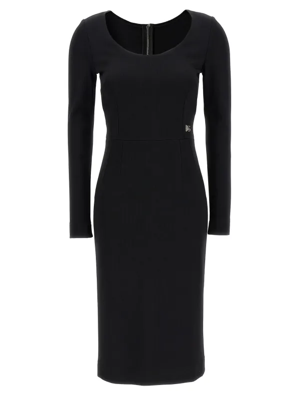 Logo Dress Dresses Black made by Dolce & Gabanna