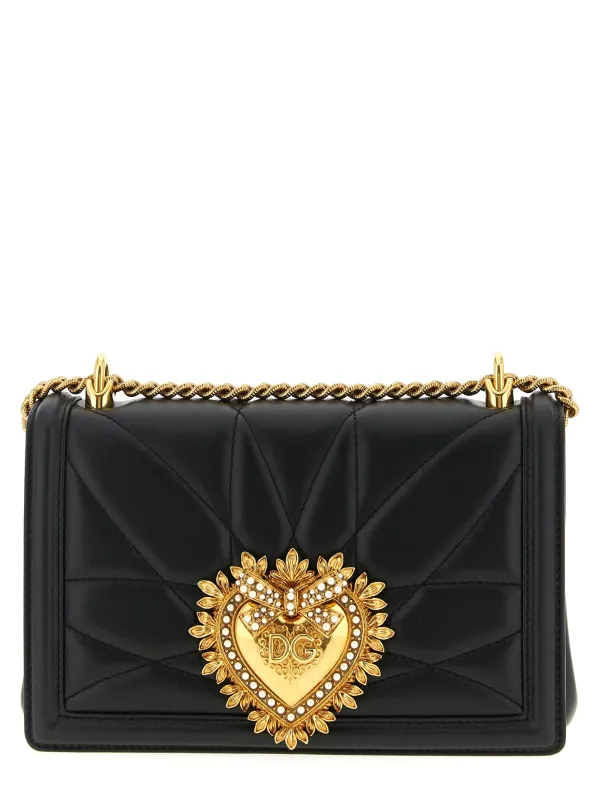 Devotion Bag Crossbody Bags Black made by Dolce & Gabanna