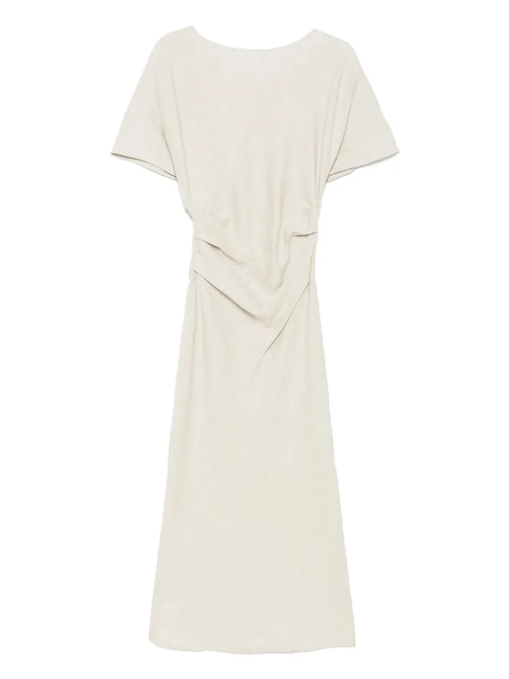 Amelie Linen Midi Dress Natural sold by Wanan Luxury