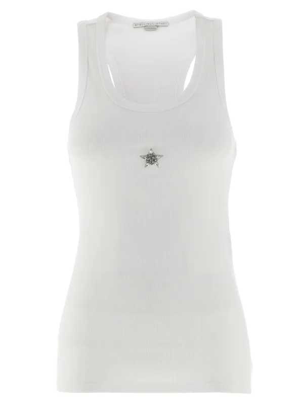 Crystal Mini Star Tops White sold by Wanan Luxury