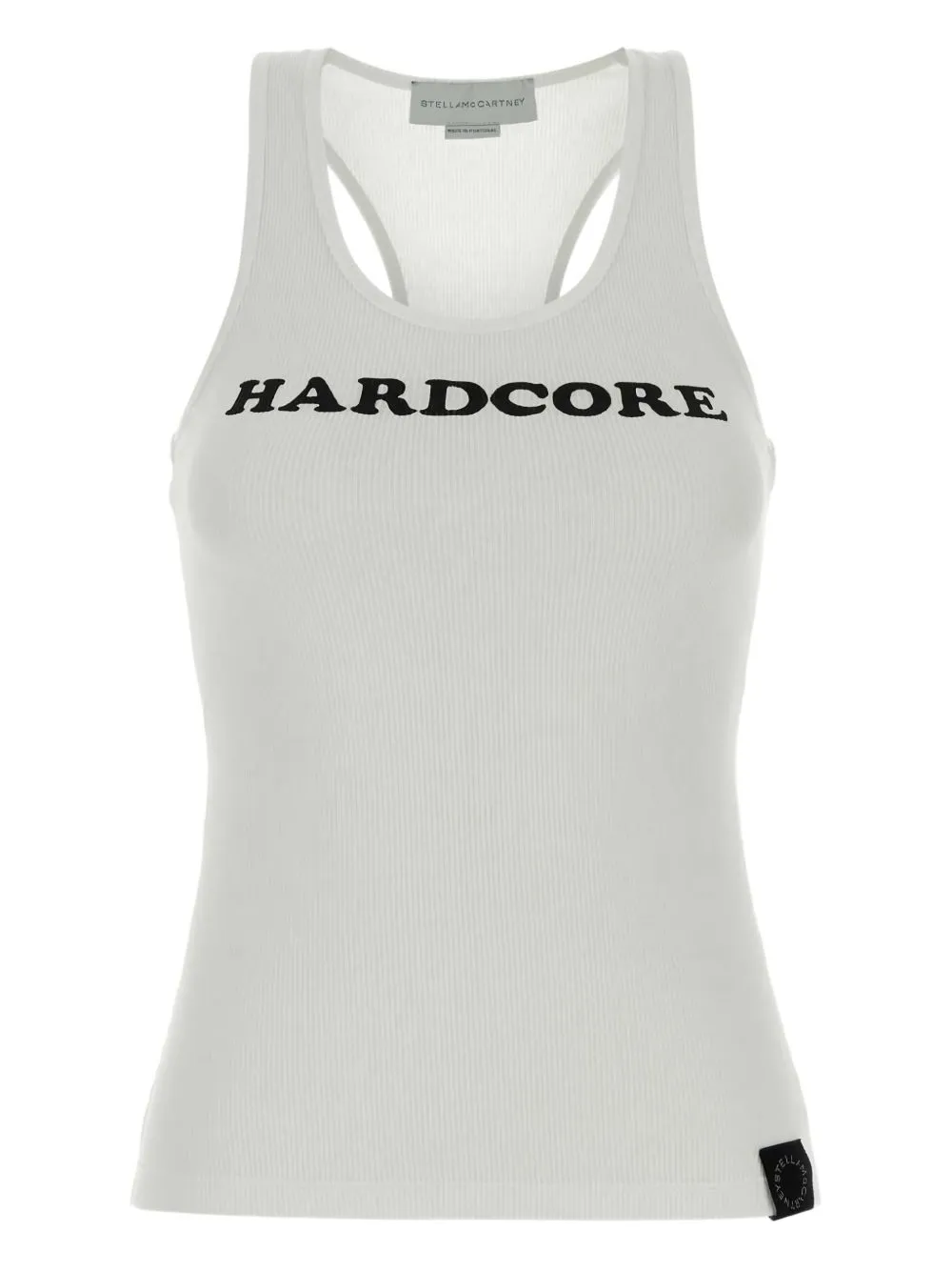 Hardcore Slogan Cotton Tank Top sold by Wanan Luxury