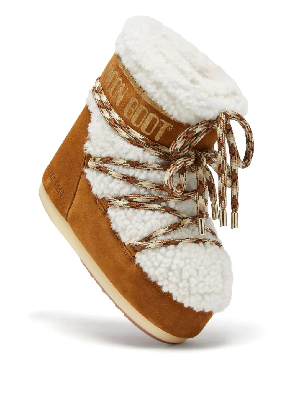 Shearling Lace-Up Boots sold by Wanan Luxury product image thumbnail 4