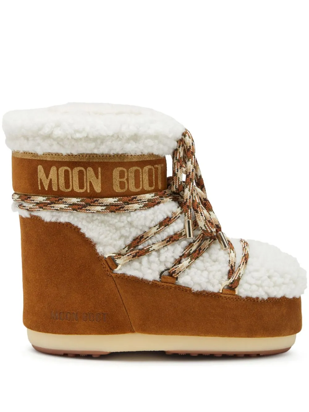 Shearling Lace-Up Boots sold by Wanan Luxury