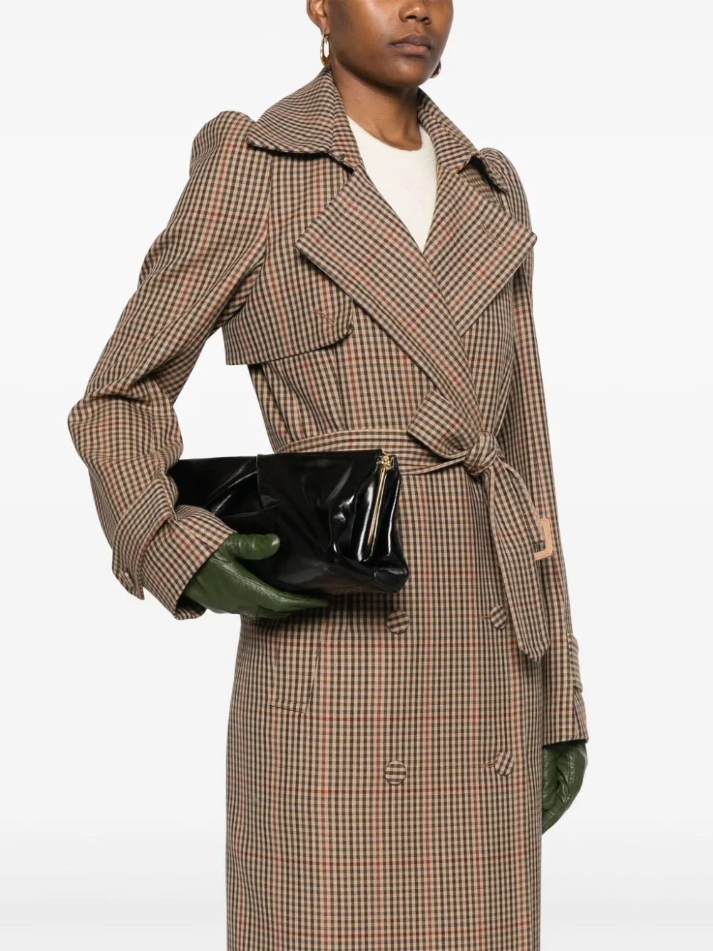 Large Leather Clutch Bag, With Detachable Adjustable Shoulder Strap. sold by Wanan Luxury product image thumbnail 5