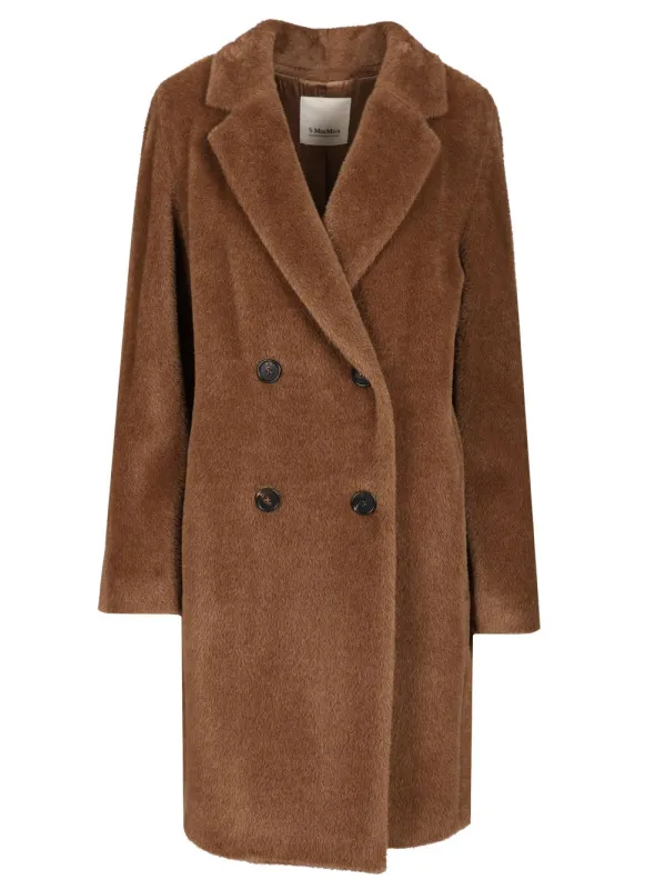 Wool And Alpaca Midi Coat Coats Brown sold by Wanan Luxury
