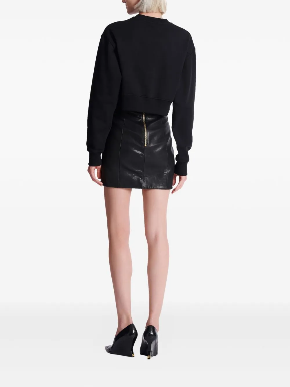 Logo Cropped Sweatshirt sold by Wanan Luxury product image thumbnail 5
