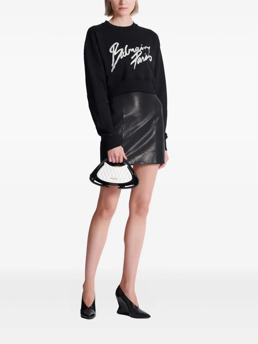 Logo Cropped Sweatshirt sold by Wanan Luxury product image thumbnail 2