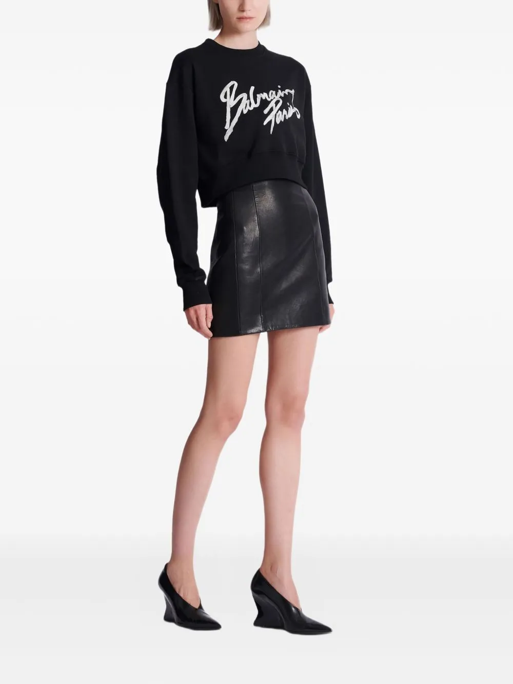 Logo Cropped Sweatshirt sold by Wanan Luxury product image thumbnail 3