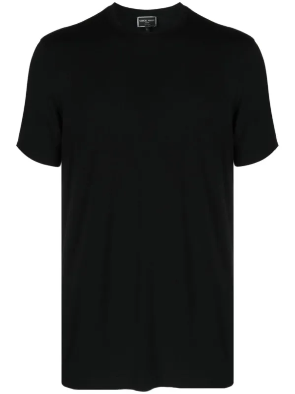Icon Crew-Neck T-Shirt In Stretch Viscose Jersey sold by Wanan Luxury