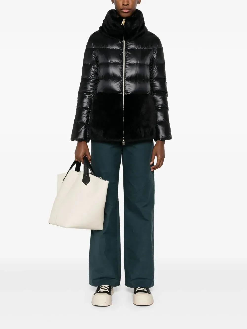 Ultralight Nylon And Lady Alternative Fur Cape sold by Wanan Luxury product image thumbnail 4