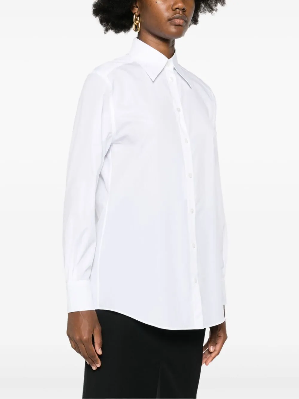 Oversized Pointed Collar Shirt sold by Wanan Luxury product image thumbnail 4