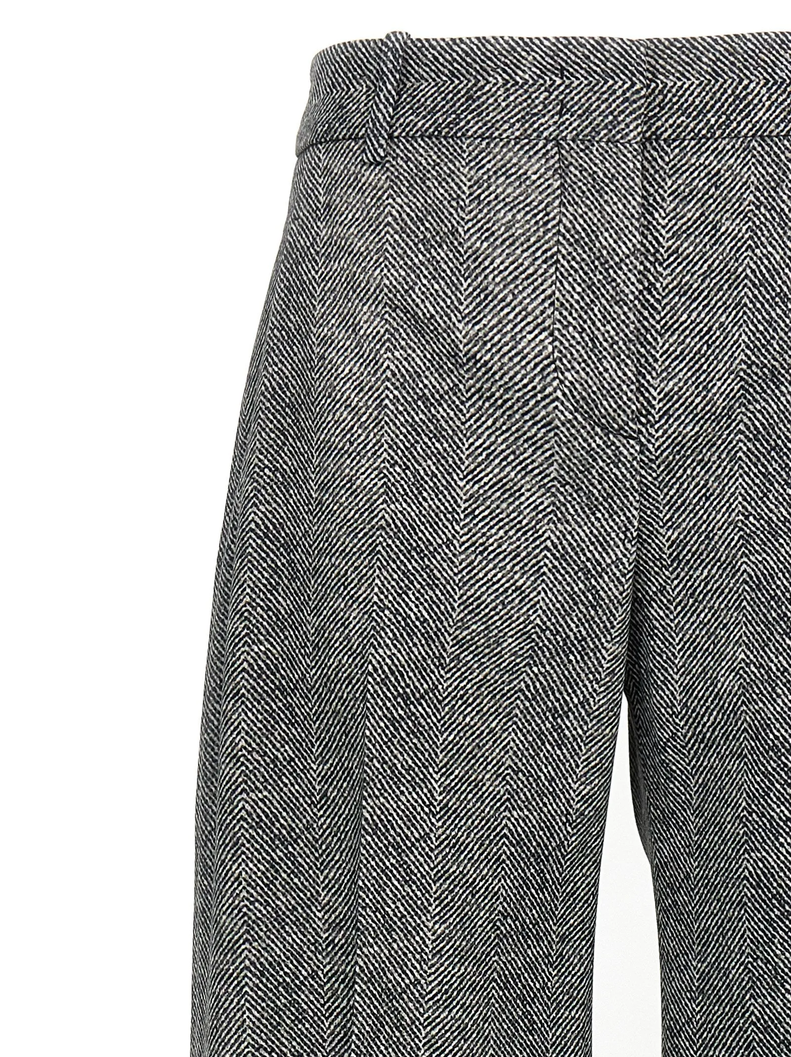 Herringbone Trousers Pants Gray sold by Wanan Luxury product image thumbnail 3
