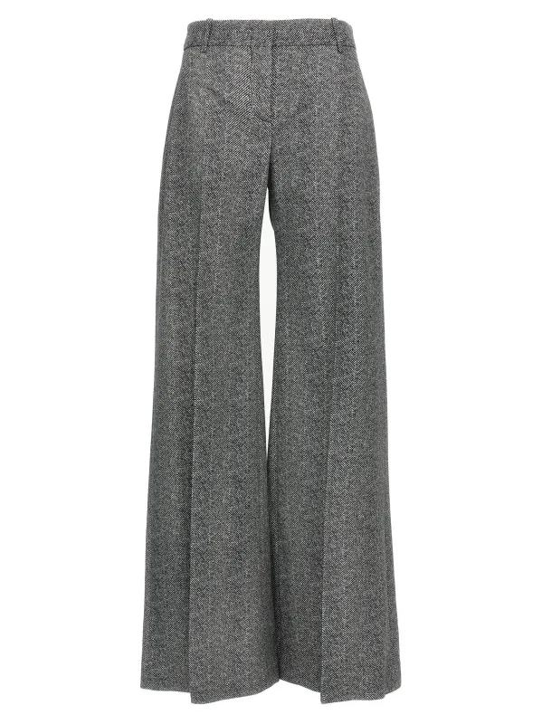 Herringbone Trousers Pants Gray sold by Wanan Luxury