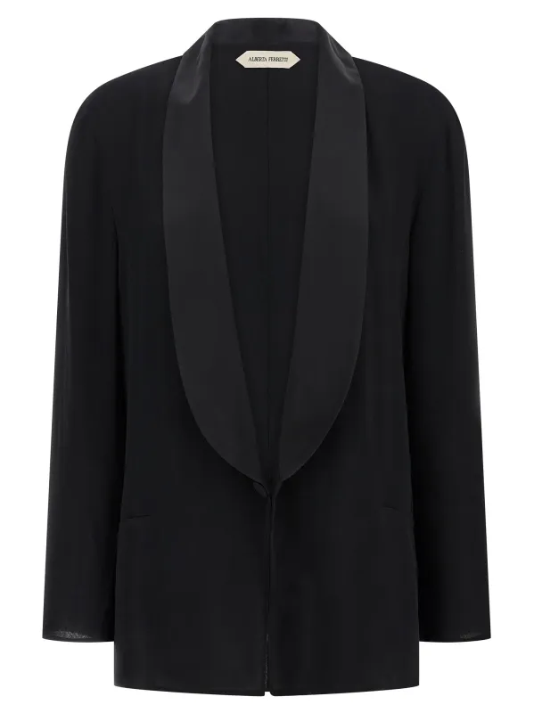 Georgette Blazer Blazers Black sold by Wanan Luxury