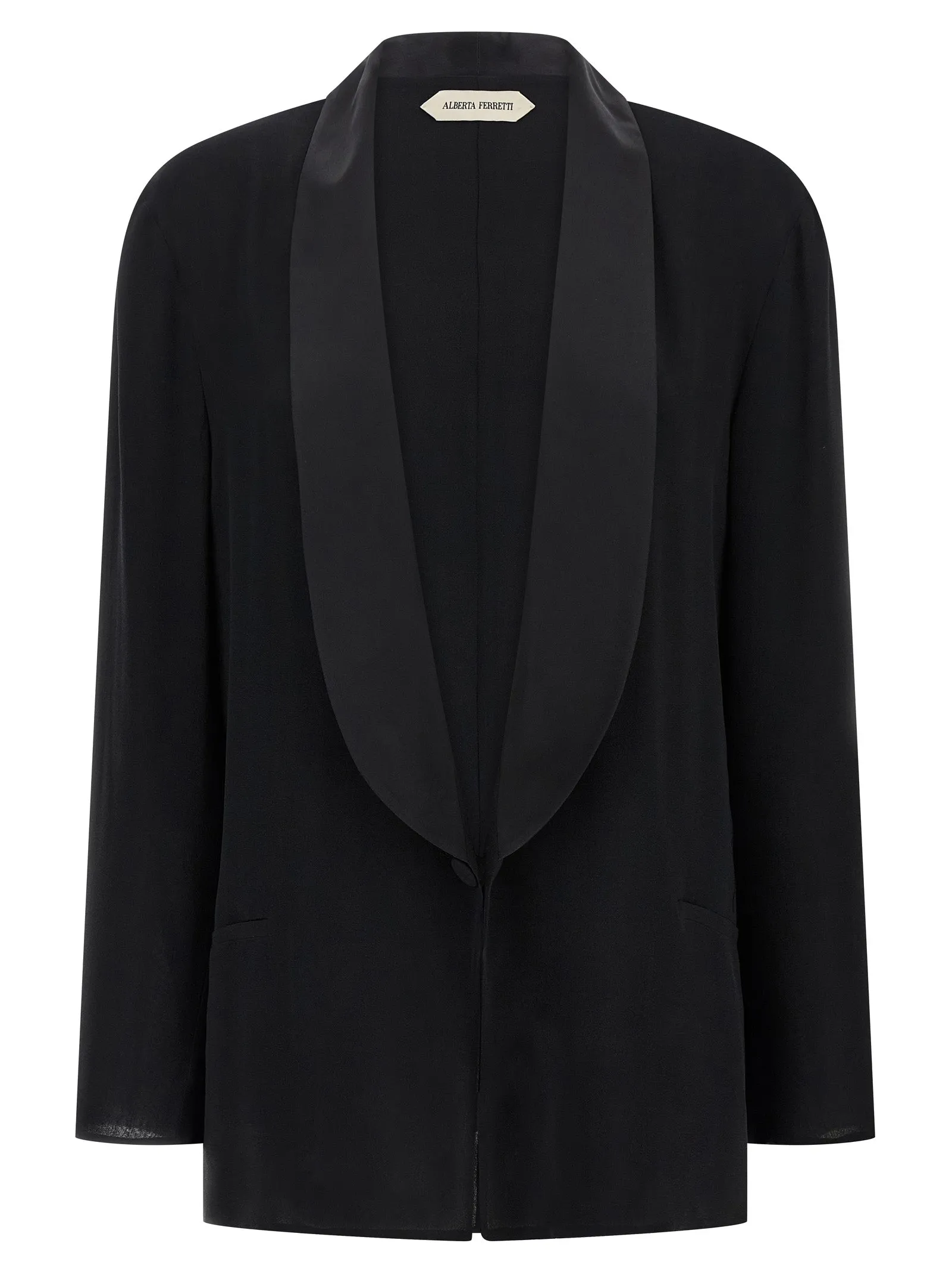 Georgette Blazer Blazers Black sold by Wanan Luxury