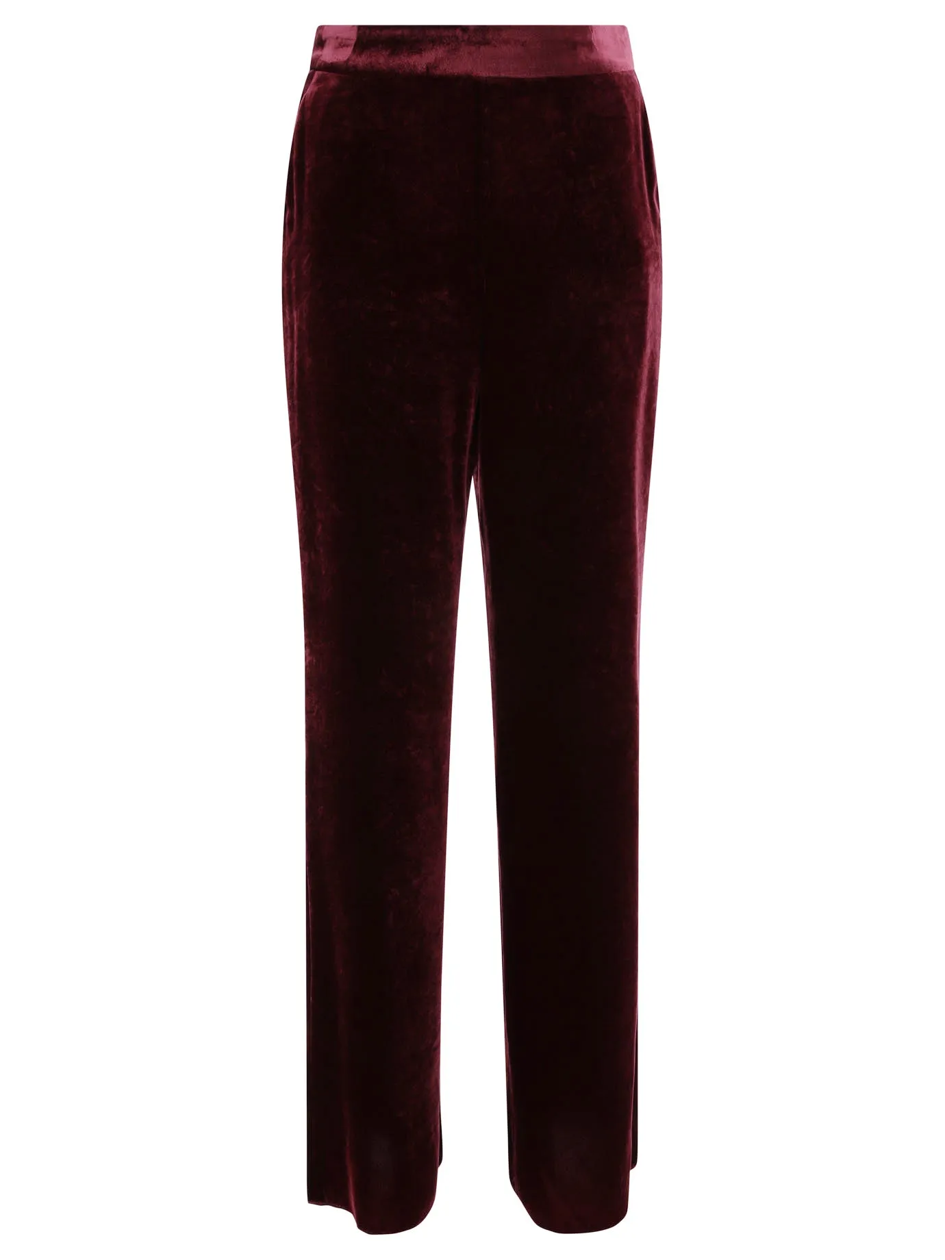 Velvet Trousers Bordeaux sold by Wanan Luxury